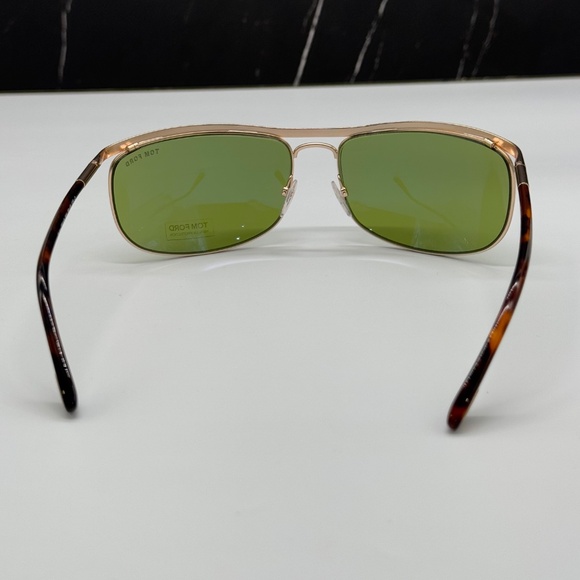 NEW TOM FORD TF418 28N WOMEN AVIATOR SUNGLASSES TOM FORD RYDER FT0418/S EYEWEAR - Picture 7 of 10